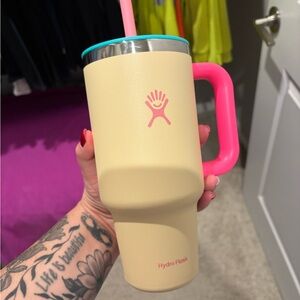 Hydro Flask Yellow and Pink Tumbler